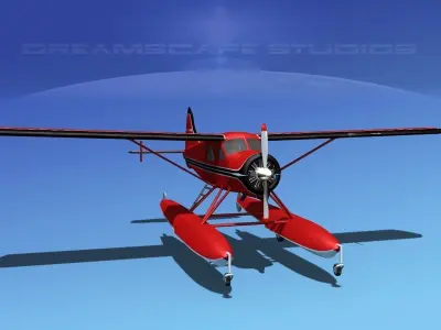 Dehavilland DHC-2 Beaver V02 3D model