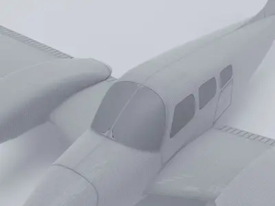 Piper PA-44 Seminole Blender 3D model