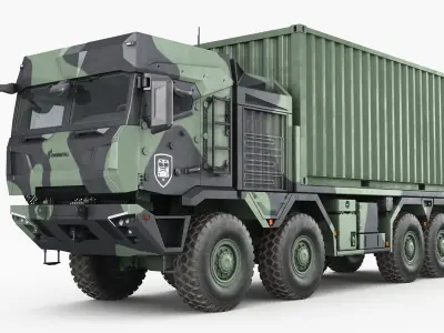 RMMV HX3 Container Truck 3D model