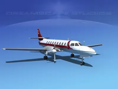 Swearingen SA226 Capital Airlines 3D model