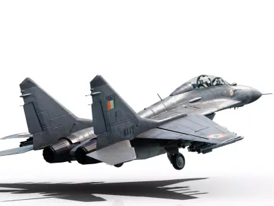 Mikoyan-Gurevich MiG-29Kub Mig29Kub shipboard aircraft Low-poly 3D model