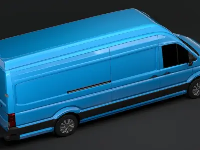WV Crafter Van L4H3 2017 3D model