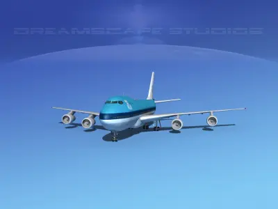Boeing 747-100 Royal Dutch KLM 3D model