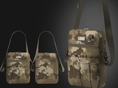 Sling Camo Bag 3D model