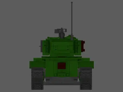 LEGO M26 TANK 3D model