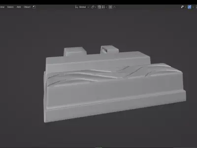 Chocolate bar 3D model purchase