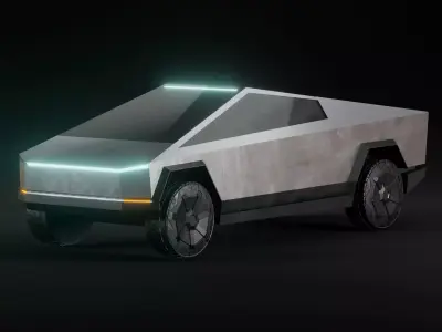 Tesla Cybertruck Low-poly 3D model