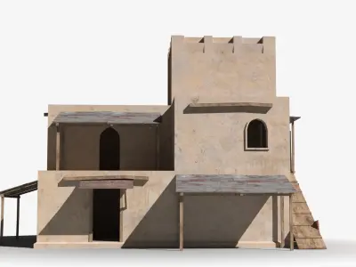 Arab x18 Low-poly 3D model