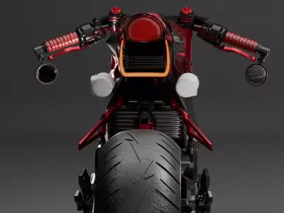Electric Sport Motorcycle 3D model purchase
