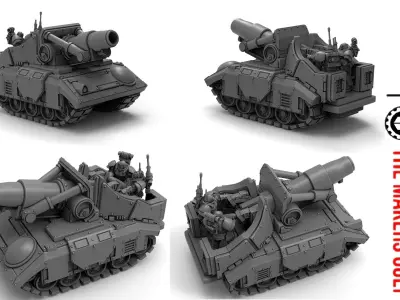 Tempest Legion - Fulgarine Self Propelled Gun 3D print model