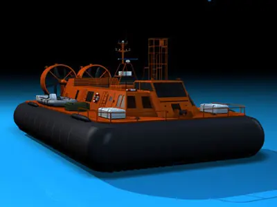 Rescue hovercraft 3D model