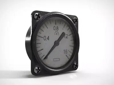 Analog Indicator PBR Low-poly 3D model