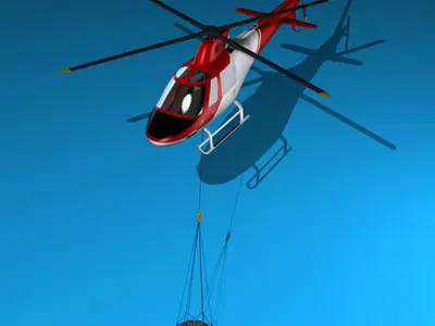 Firefighting helicopter 3D model