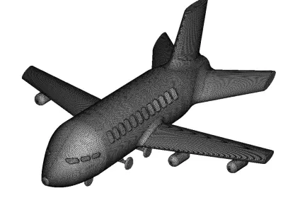 Stylish Aeroplane Toy 3D print model