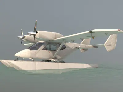 Accord-201 Floatsplane Default Livery Low-poly 3D model