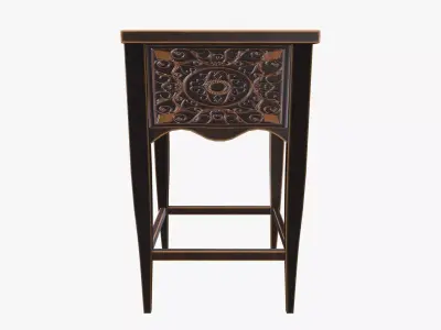 Medieval Furniture V05 Low-poly 3D model