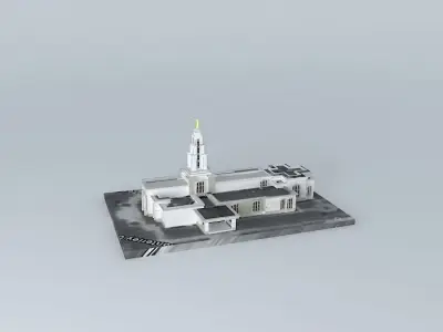 LDS. Templo Mormon, Monterrey, Nuevo Leon Mexico, 110th opera... Free 3D model