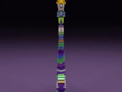 Abstract seahorse 3D model 3D model