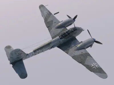 Me-410B2-U2 luftwaffe bf 3D model