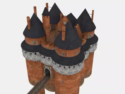 XVth century French Castle 3D model