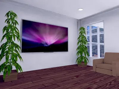 Plant Large SHC Quick Office LM Low-poly 3D model