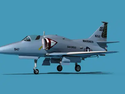 Douglas A-4M Skyhawk V06 USMC 3D model