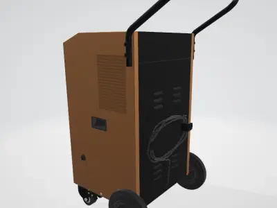 Commercial Dehumidifier Low-poly 3D model