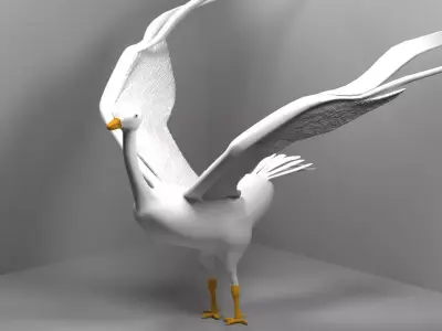 bird goose 3D model