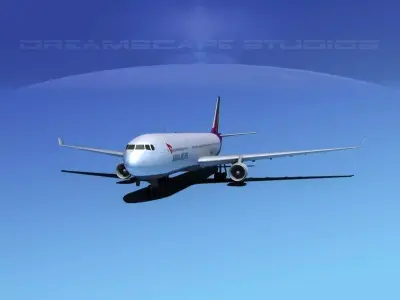  Airbus A330-300 Asiana 3D model