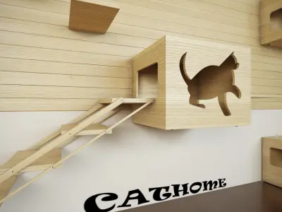 Cat House 3D model