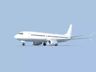 Boeing 737-800 Max Unmarked 2 3D model