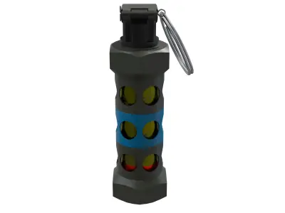 Stun Grenade 01 - Low Poly Game Ready Low-poly 3D model