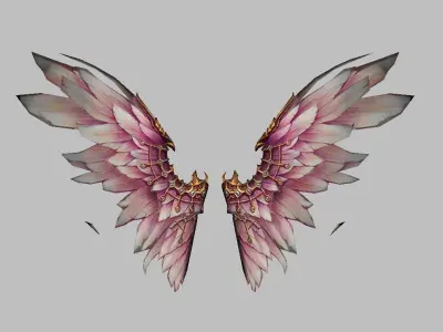 Custom Wings Low-poly 3D model