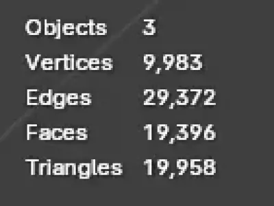 Dark Fantasy Sword Low-poly 3D model