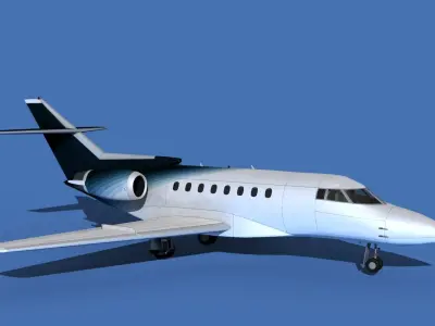 Hawker Siddley 1000 V10 3D model