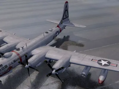 Boeing B-50 Superfortress 3D model
