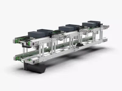 Upper and Lower Belt Conveyor 3D model