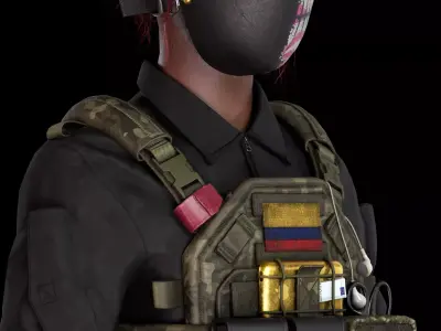 Character Low-poly 3D model