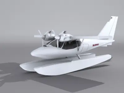 Aeroprakt A-37   Low-poly 3D model