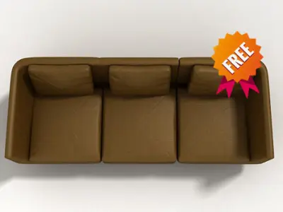 Sofa Hepburn Modular Free 3D model