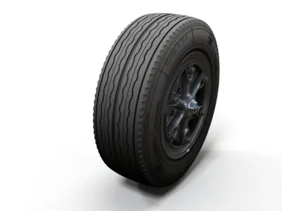 Truck highpoly wheels 3D model