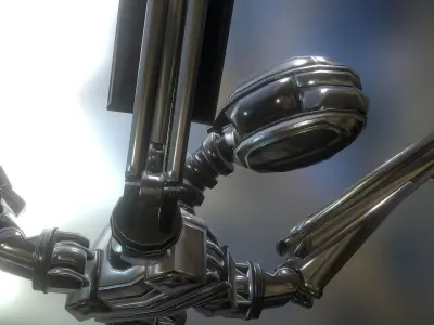 Gun Bot Free low-poly 3D model