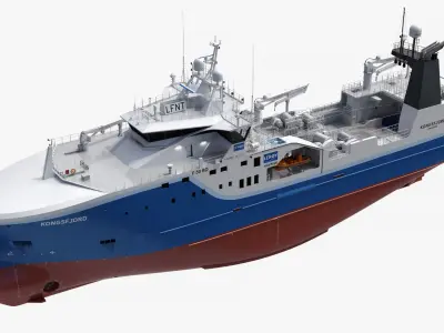 Fishing Vessel Kongsfjord Trawler 3D model purchase