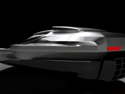 Air machine hover car 3D model