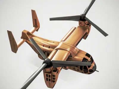 Current Tiltrotor Aircraft 3D model