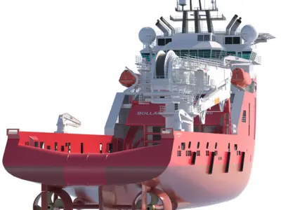 Construction Anchor Handling Vessel SKANDI SKANSEN 3D model