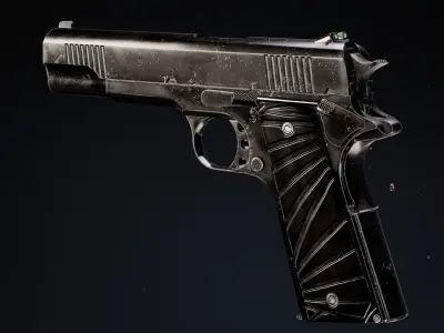 Modern 1911 Low-poly 3D model