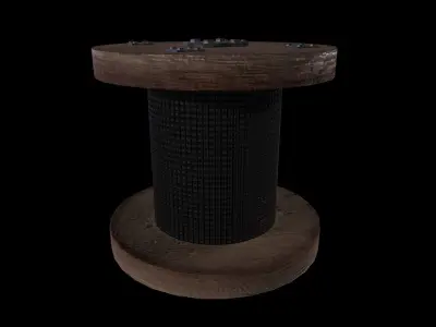 Pulley Game Ready - Low Poly PBR 3D Model Low-poly 3D model