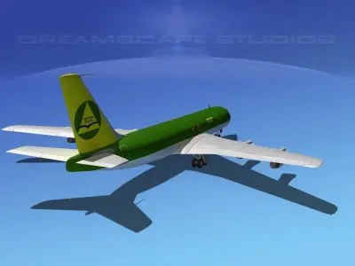 Boeing 707 Lebanon 3D model