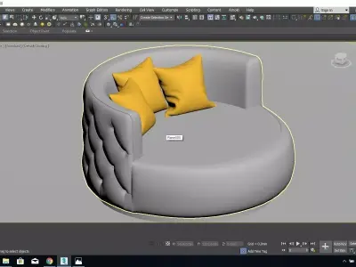 OSCAR LOVE SEAT Free 3D model